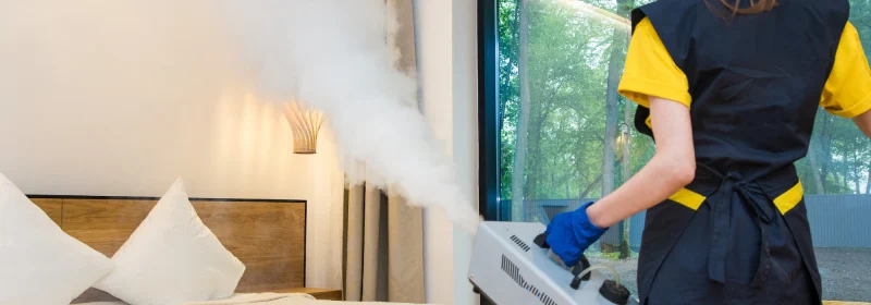 Cleaner Performing Room Misting
